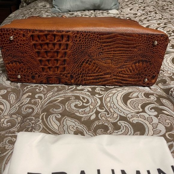 Brahmin tote gently used. 11 inch adjustment strap drop max length - Picture 3 of 5